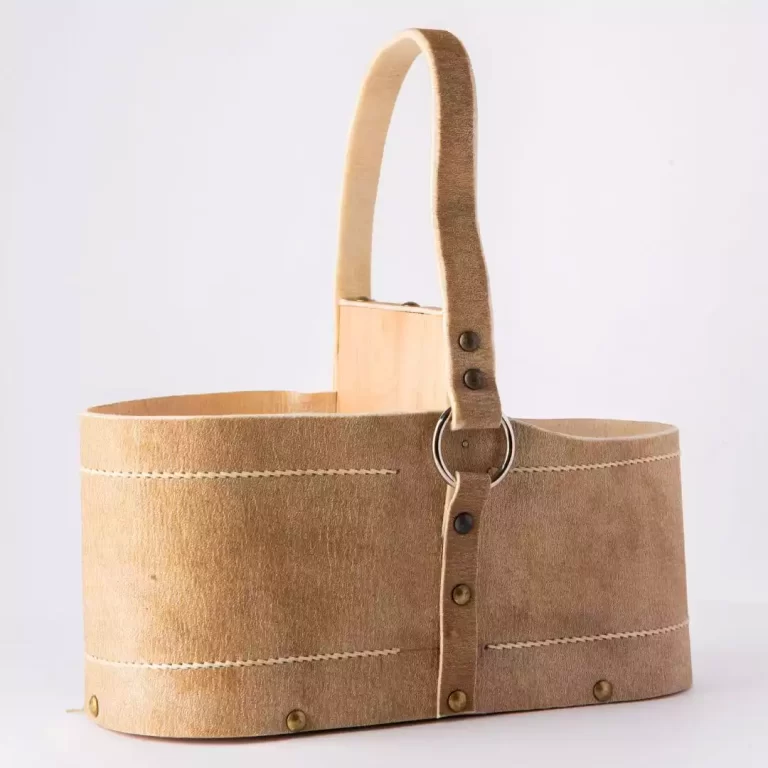 Matera de cuero crudo costura