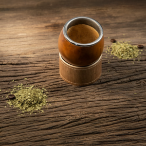 Combo mate torpedo con boquilla acero inox + posa mate cuero